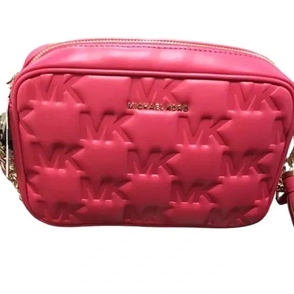 NWT Michael Kors Jet Set Medium
Rubin Red Camera Crossbody Bag - Picture 5 of 6